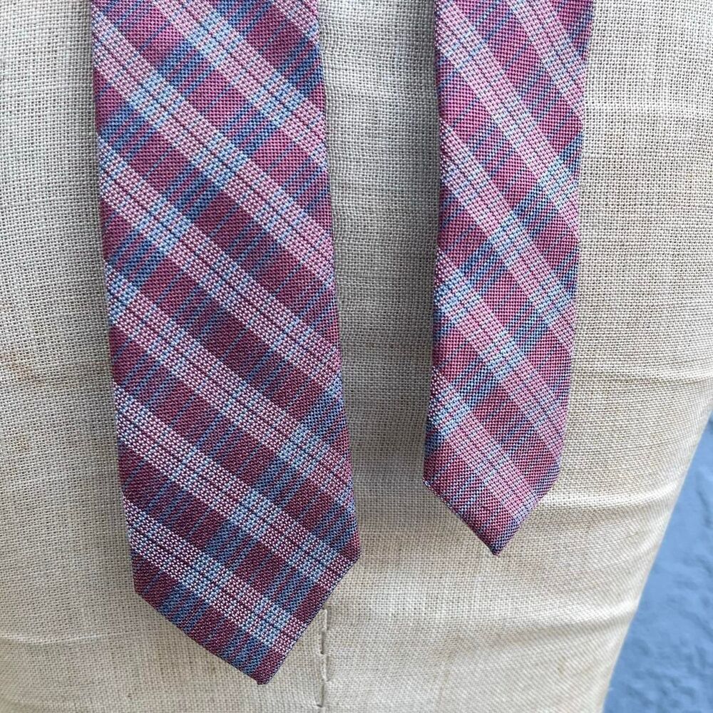 Calvin Klein Skinny tie plaid